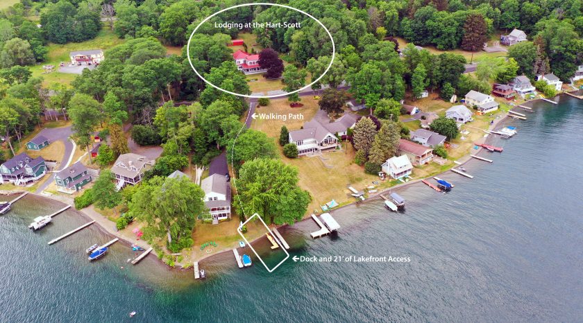 LodgingattheHartScott arial view waterfront-map